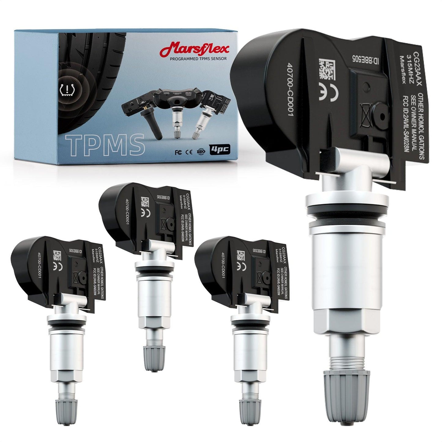 Marsflex TPMS Sensor 40700CD001, 40700JA01B, 40700CK001, 40700CK002 - Marsflex