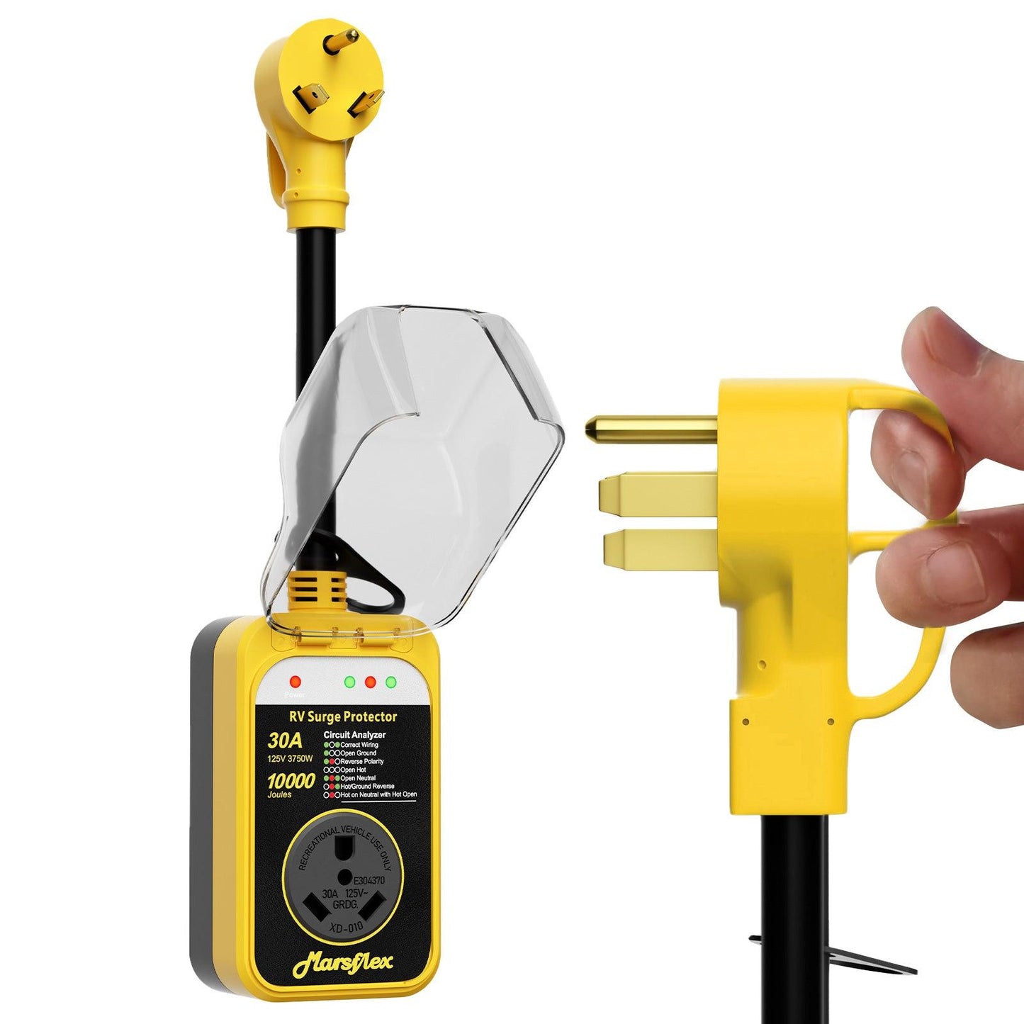 Marsflex Rv Surge Protector, 30amp - Marsflex