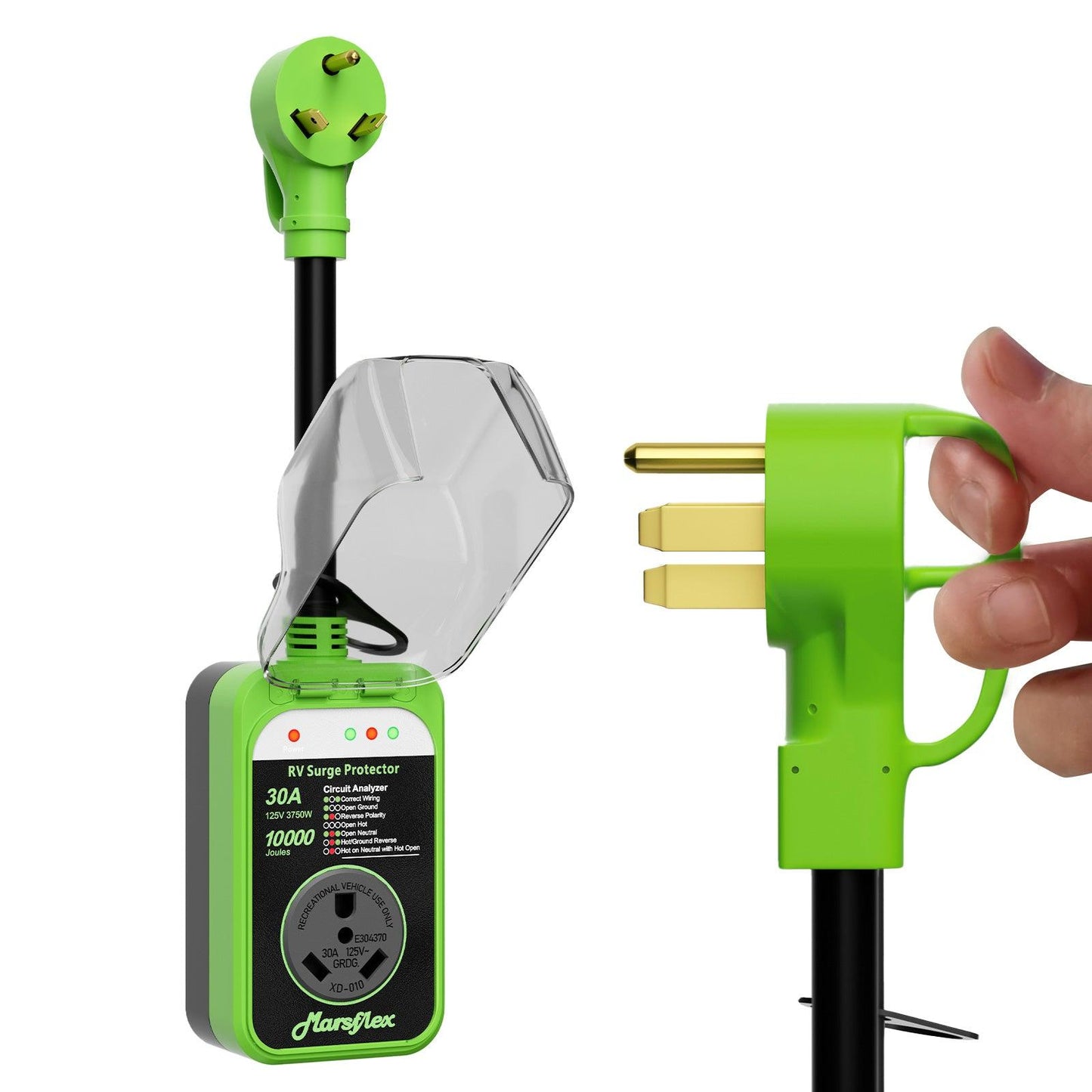 Marsflex Rv Surge Protector, 30amp - Marsflex