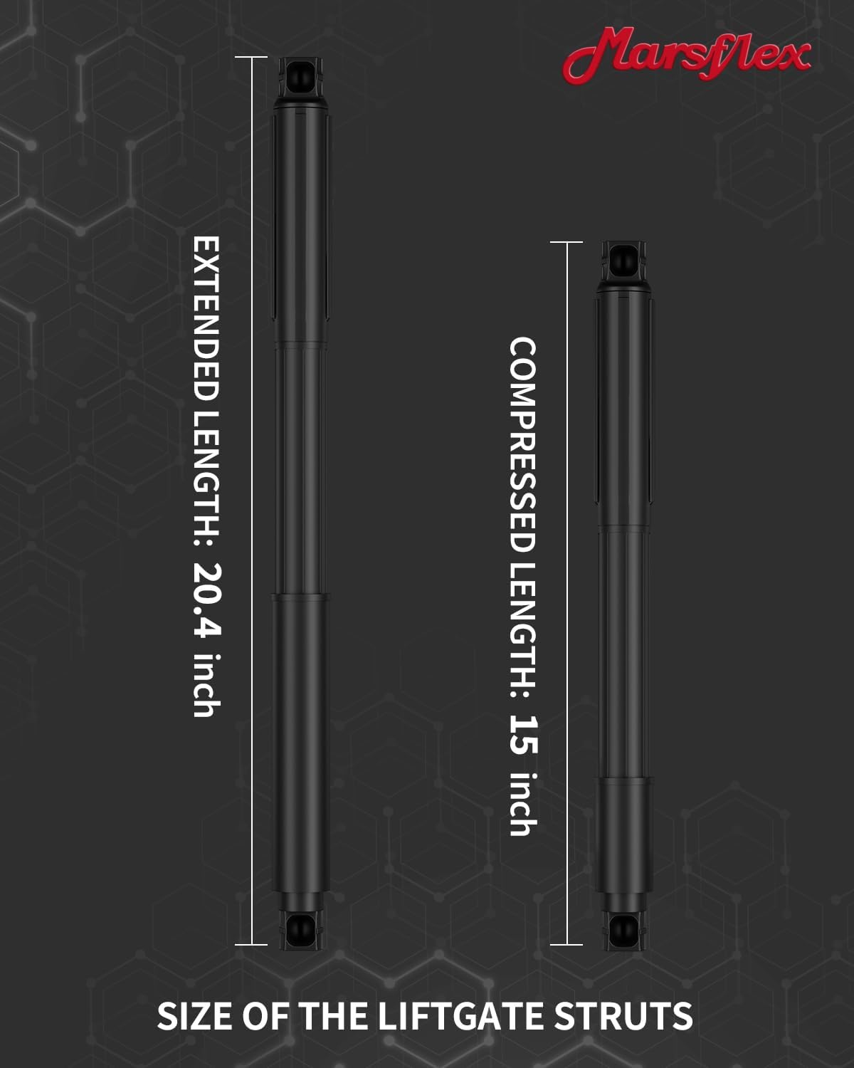 Marsflex Electric Liftgate Struts Fit for BMW X5 2007-2013, 1Pair