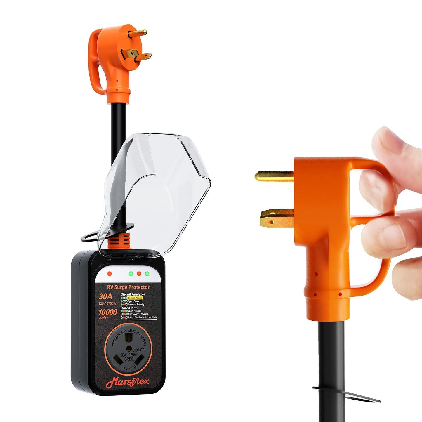 Marsflex Rv Surge Protector, 30amp - Marsflex