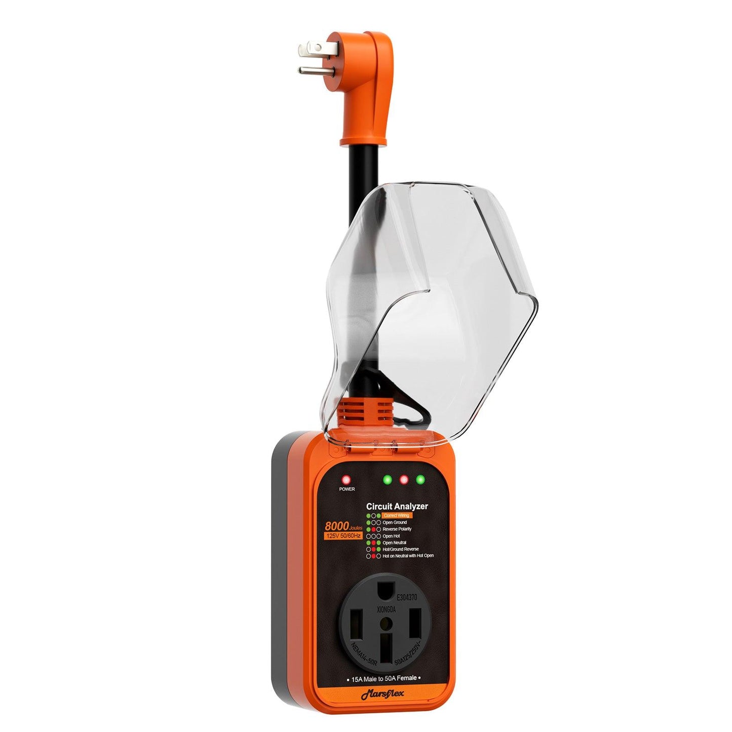 Marsflex Rv Surge Protector, 15 Amp to 50 Amp - Marsflex