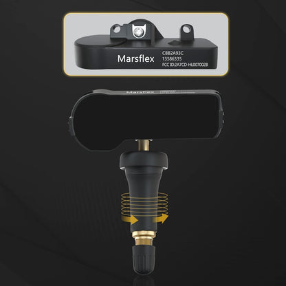 Marsflex TPMS Sensor Fit for Chevy Silverado Equinox Cadillac OE 13598771 | 4pcs 315MHz Pre‑programmed Tire Pressure Monitoring System For GM GMC Sierra Buick Saturn Pontiac SAAB 2002-2021 13598772