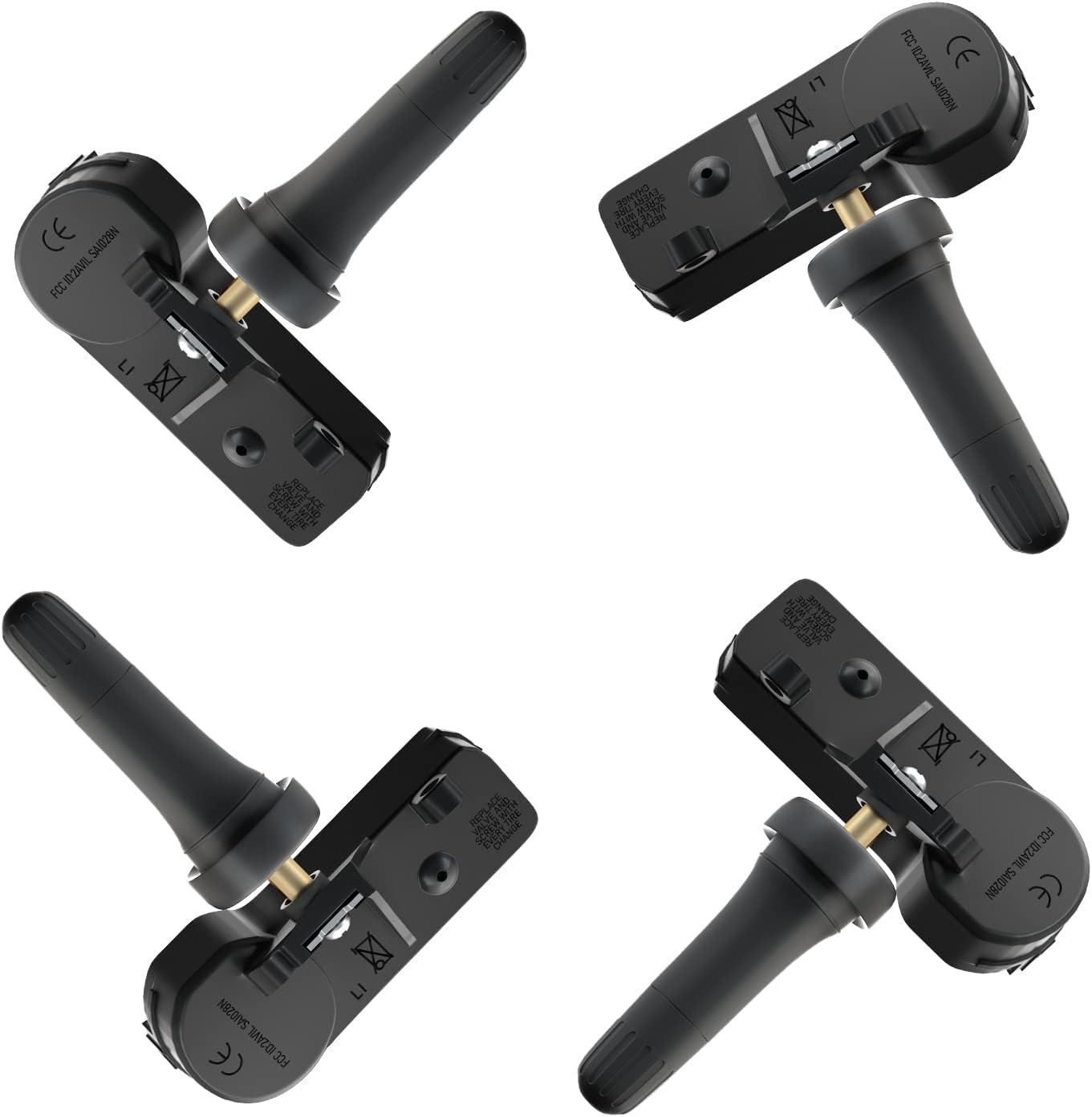 Marsflex TPMS Sensor Fit for Chevy Silverado Equinox Cadillac OE 13598771 | 4pcs 315MHz Pre‑programmed Tire Pressure Monitoring System For GM GMC Sierra Buick Saturn Pontiac SAAB 2002-2021 13598772