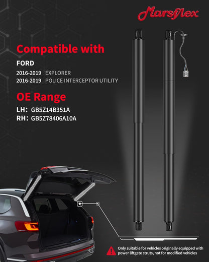Marsflex Electric Liftgate Struts Fit for Ford Explorer Police 2016-2019