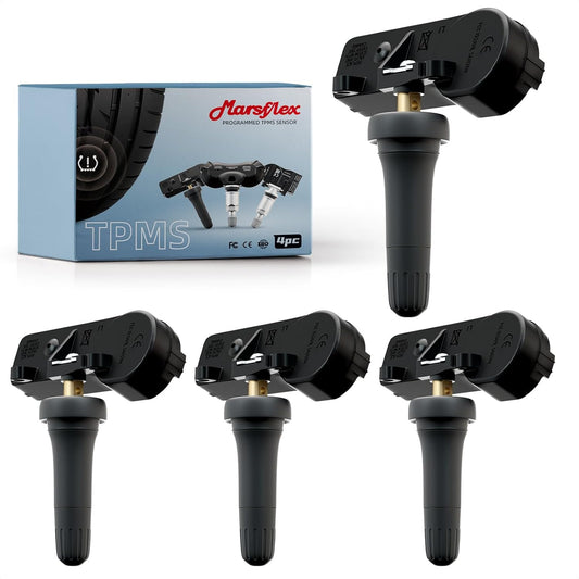 Marsflex TPMS Sensor F2GZ1A189A 4PCS Fit for Ford Lincoln Edge Explorer F150 Ranger Mustang Flex MKS Nautilus, Tire Pressure Monitoring Sensor Replaces F2GT1A180AB F2GT1A150AB F2GT1A180BB 315MHZ