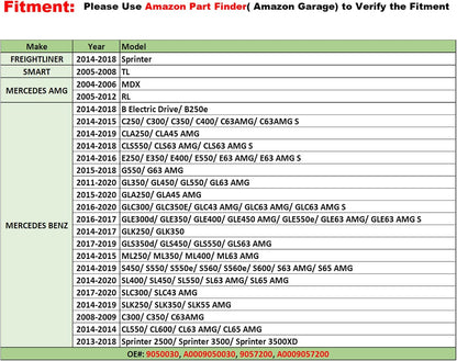 Marsflex TPMS Sensor Compatible for Mercedes Benz SMART AMG Freightliner Sprinter 433MHz 4pcs, Programmed Tire Pressure Monitoring System Replaces# A0009050030 9050030 A0009057200 9057200
