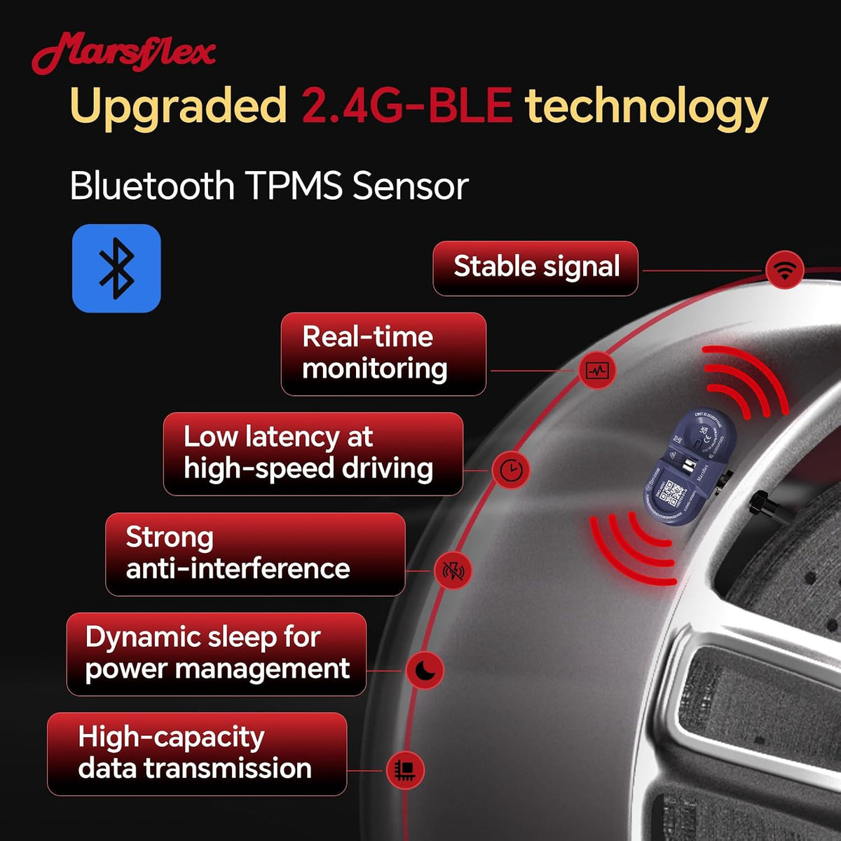 Tire Pressure Sensor Fit for Tesla Model 3/ Y/X/S 2020-2026