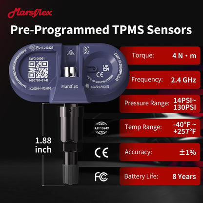Tire Pressure Sensor Fit for Tesla Model 3/ Y/X/S 2020-2026