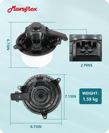 Marsflex Front Blower Motor for 2009-2014 Ford F150, 2009-2017 Expedition