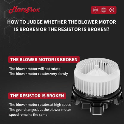 Marsflex Front Blower Motor 700249 for 2009-2019 Toyota Corolla Prius V | Only Fit Auto AC System for 2010 2011 2012 2013 2014 2015 2016 2017 2018 Automotive Replacement Blower Motor Fan
