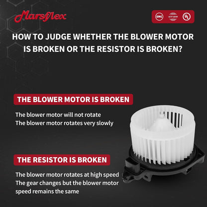 Marsflex Front Blower Motor 700188 for 2005-2015 Toyota Tacoma