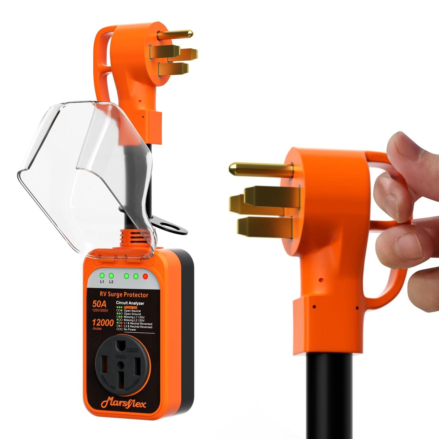 Marsflex Rv Surge Protector, 50amp - Marsflex
