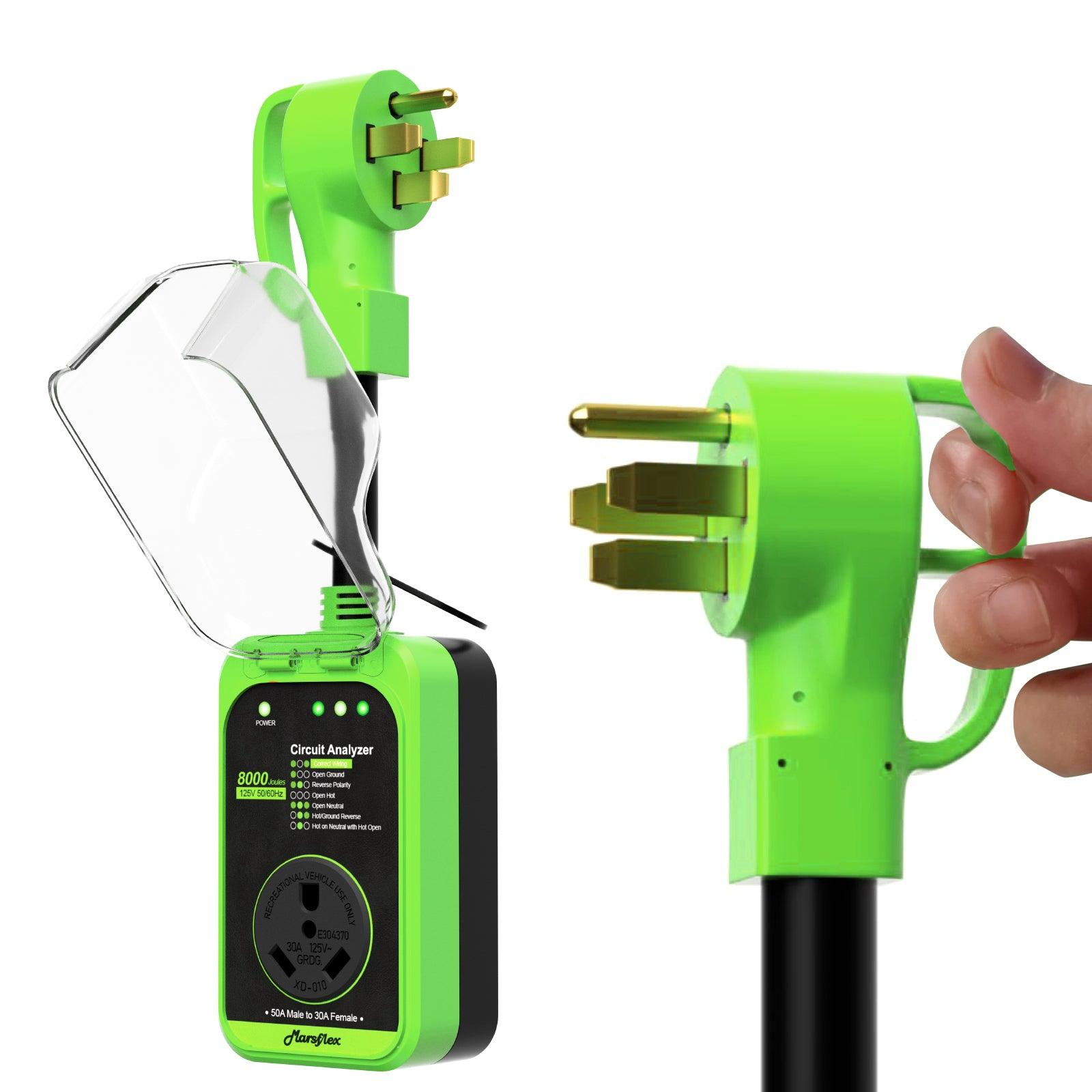 Marsflex Rv Surge Protector, 50 Amp to 30 Amp - Marsflex
