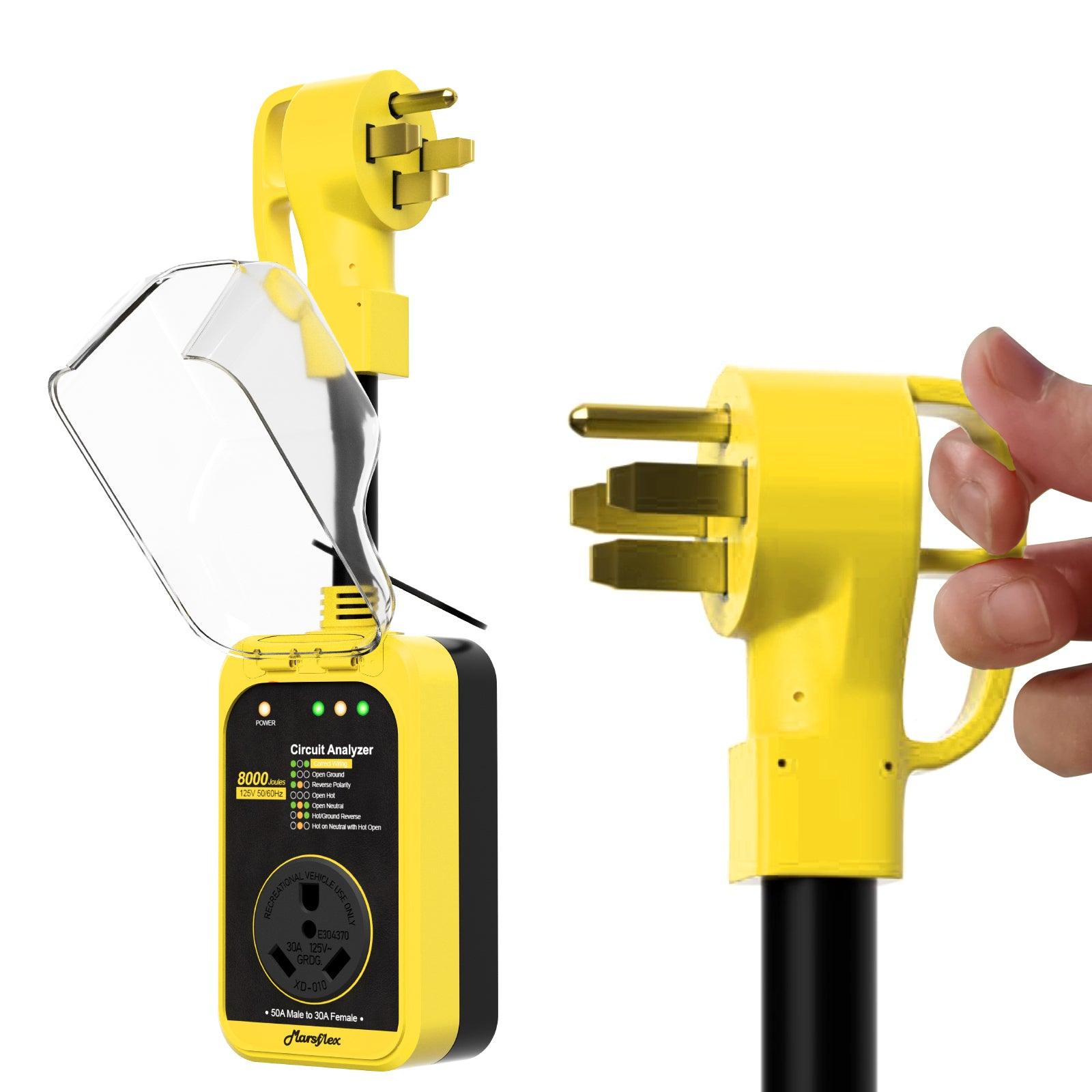 Marsflex Rv Surge Protector, 50 Amp to 30 Amp - Marsflex