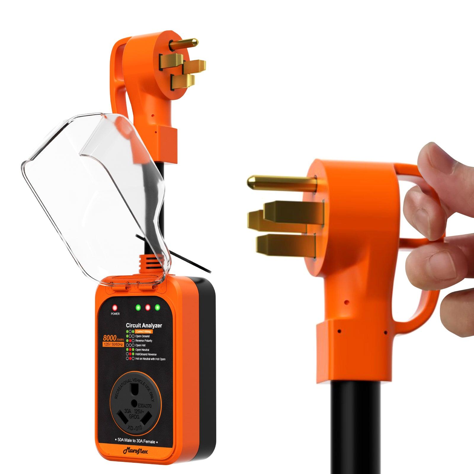 Marsflex Rv Surge Protector, 50 Amp to 30 Amp - Marsflex
